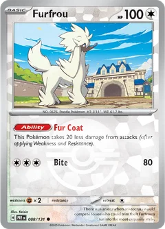 Furfrou Poke ball Holo 88